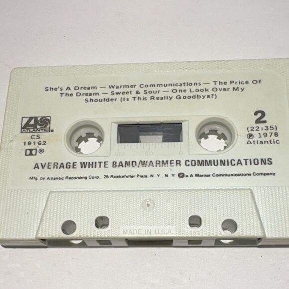 Average White Band Warmer Communications Cassette tape - Picture 5 of 5